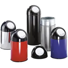 Proregal Klassischer Abfallbehälter 40 l Schwarz