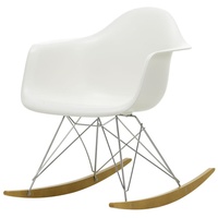 Vitra - Eames Plastic Armchair RAR, Ahorn gelblich / Chrom / weiß