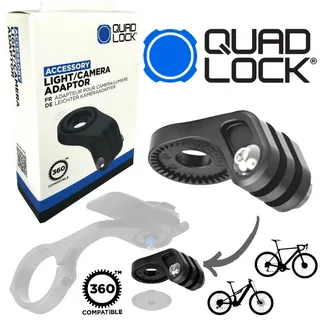 Quad Lock Handy-Halterung QUAD LOCK 360 Light Camera Adapter Fahrrad Licht / Aciton Cam Halter