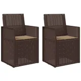 vidaXL Gartenstuhl 2 St. 2 pcs  braun