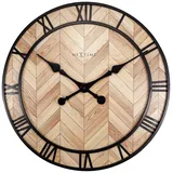 Nextime 3245 Roman Vintage, Metall und Kunststoff, Lichtbraun, Ø 58 cm