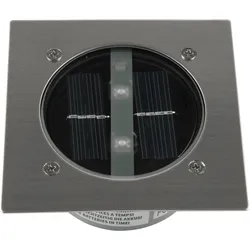RANEX 5000.198 Solar Bodeneinbaustrahler, viereckig, Außen-Bodenbeleuchtung, Ede