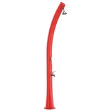 Starmatrix Rio Ss0935 Red Solardusche Aus Polyethylen Höhe 226 Cm Tank 25 l Fußwaschanlage Rot