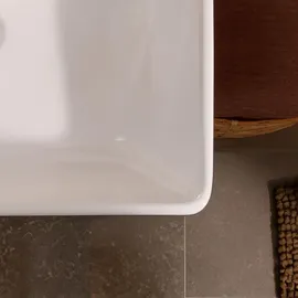 Hansgrohe Xanuia Q Waschtisch ohne Hahnloch, mit Überlauf, SmartClean, weiß,