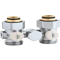 HABA Caleffi 3/4" IG 301250 Einrohr Hahnblock, Mehrfarbig