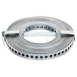 Alberts Lochband, Stahl, 10 Meter, sendzimirverzinkt, Montageband Holzverbinder