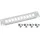 HMF UTP Keystone-Patchpanel 10 Zoll 1 HE 10 Ports RJ45 Lichtgrau