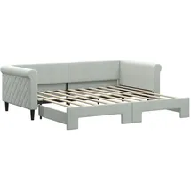 vidaXL Tagesbett 90 x 190 cm Silber