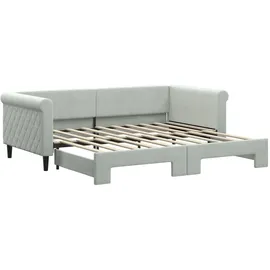 vidaXL Tagesbett 90 x 190 cm Silber