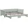 vidaXL Tagesbett 90 x 190 cm Silber