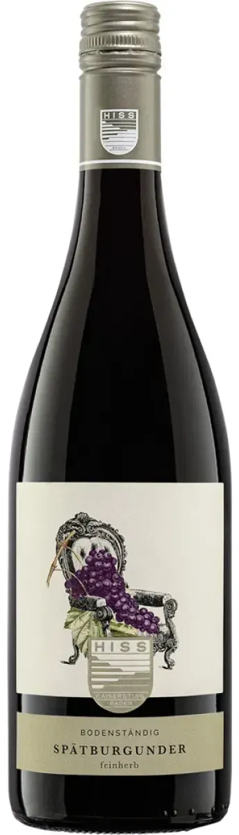 Hiss Spätburgunder Vegan Rotwein feinherb 0,75 l | 2022