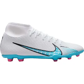 Nike Mercurial Superfly 9 Club FG/MG Herren Weiß/baltischblau-rosa Explosion 44,5