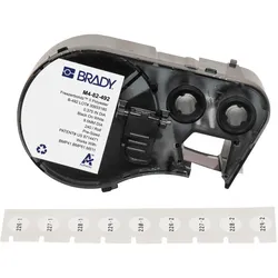 Brady Corporation Brady M4-82-492, Schwarz, Weiß, Selbstklebendes Druckeretikett