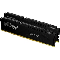 Kingston FURY Beast schwarz DIMM Kit 32GB, DDR5-4800, CL38-38-38, on-die ECC (KF548C38BBK2-32)