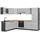Vicco Winkelküche R-Line L-Form 227 x 287 cm Beton/Anthrazit