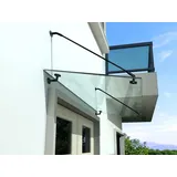 Buylando - Set Str-form Halter Für Glasvordach - Edelstahl Schwarz Pulverbeschichtet