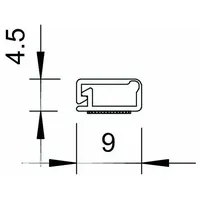 OBO Bettermann Minikanal mit Klebefolie WDK MD4 4,5x9 reinweiss