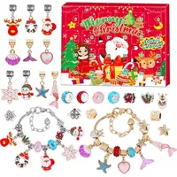 LuxusKollektion Schmuck-Adventskalender Adventskalender 2024 Kinder Mädchen 24 Weihnachtsgeschenke Nixen