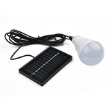 Solar Glühbirne LED Solar Lampe mit Solarpanel, Tragbare Solar Laterne Solarleuchte Hängelampe, 3W Licht Birne für Außen Innen Wandern Camping Zelt Angeln Beleuchtung