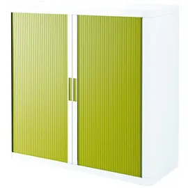 Paperflow easyOffice Rollladenschrank 110 x 104 x 41,5 cm grün/weiß