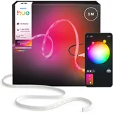 Philips Hue, LED Streifen, Flux Gradient Outdoor Lightstrip (Mehrfarbig, RGBW, 500 cm, Outdoor)