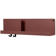 Muuto Folded Wandregal, 63 x 16,5 cm, deep red