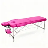 ZMH Klappbett, Rosa, Metall, Rechteckig, 65x18x93 cm, Freizeit, Wellness, Körperpflege, Wohlfühlprodukte