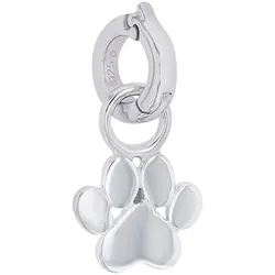 Charm-Einhänger AMOR "Pfote, 2038475", silber (silberfarben), Charms, Damen, Silber 925 (Sterlingsilber)
