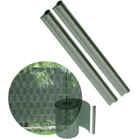 Kadax Sichtschutzstreifen 1,5 x 17,7 cm Grün Kunststoff 2 St.