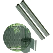 Kadax Sichtschutzstreifen 1,5 x 17,7 cm Grün Kunststoff 2 St.