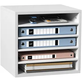 Vevor Briefablage Dokumentenablage 355x305x330mm Ablagefächer Organizer, (Weiß,