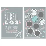 Frau Wundervoll Frau WunderVoll® 10 JGA RUBBELLOSE 10,5 x 14,8 cm/Lose, Hochzeitsspiel, Rubbelkarte Hochzeit, JGA, Junggesellenabschied, Mädelsabend, Braut, Jungesellenabschied Accessoires