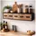 Hti-Living Wandboard 86 x 24 x 21 cm Braun