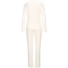 VIVANCE Pyjama unifarben Weiß 40/42