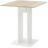 [en.casa] Lindesnes 65 x 78 x 65 cm Eiche/weiß