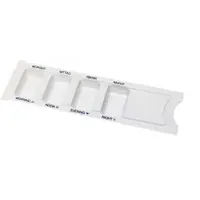 EDLICH & HABEL Medikamentenbox 1 Tag, 4 Fächer EDHA10218-M-W , 1 Stück, Farbe: weiß