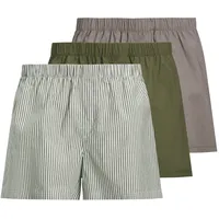 JACK & JONES JACMILANO WOVEN BOXERS 3 PACK NOOS grün XXL 3er Pack