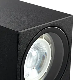Heitronic Außenwandleuchte Aluminium 8,0 cm 1-flammig GU10 anthrazit