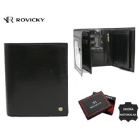 ROVICKY Geldbörse Herren schwarz
