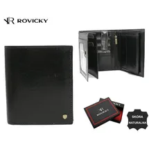 ROVICKY Geldbörse Herren schwarz