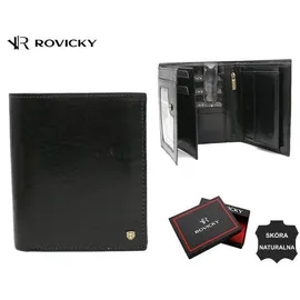 ROVICKY Geldbörse Herren schwarz