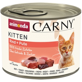 Animonda Carny Kitten Rind & Putenherzen 12 x 200 g