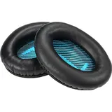 Ersatz-Memory-Ohrpolster Proteinleder Um Ohrmuscheln Kissenbezug fuer Bose QuietComfort 25 15 QC2 QC15 AE2 AE2I AE2W QC25 Kopfhoerer - Schwarz