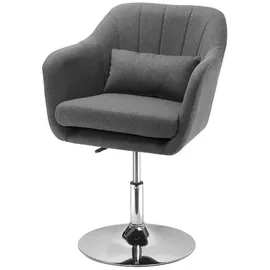 Homcom Drehhocker Stahl Dunkelgrau