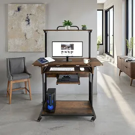 Tectake Schreibtisch Fife Dunkelbraun