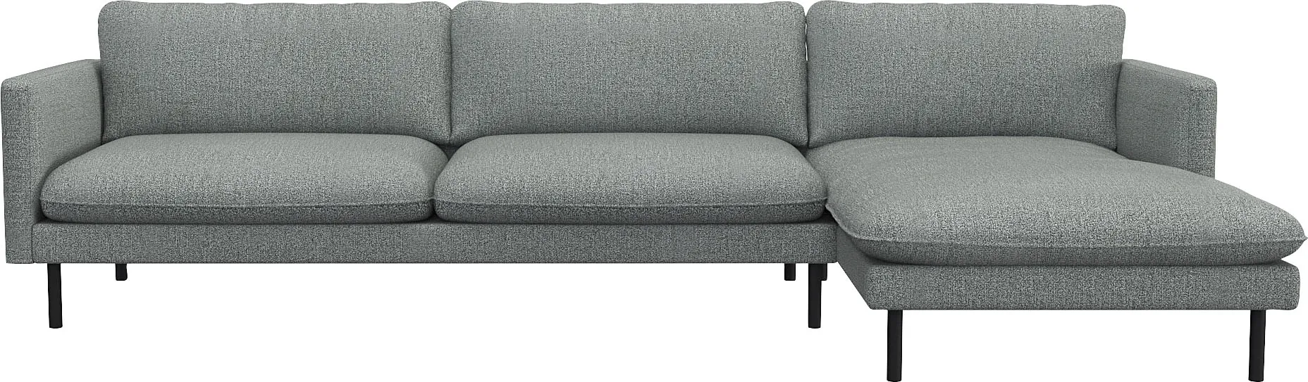 FLEXLUX Ecksofa »Bolzano«, Sitzaufbau mit Kaltschaum & Stahl-Wellen, loose Sitz -& Rückenkissen FLEXLUX Sky Blue