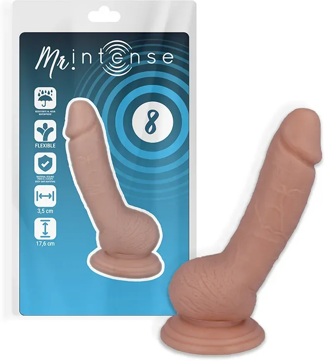 MR INTENSE - 8 REALISTIC PENIS 17.6 CM -O- 3.5 CM