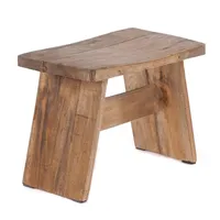 DESIGN DELIGHTS Hocker, Natur, Holz, 40x31x25 cm, Wohnzimmer, Hocker, Sitzhocker