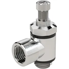 Riegler Drosselventil, beidseitige Drosselung (B) G 1/2 IG, G 1/2