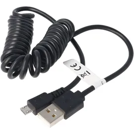 AccuCell USB-A auf micro-USB 2 m Schwarz